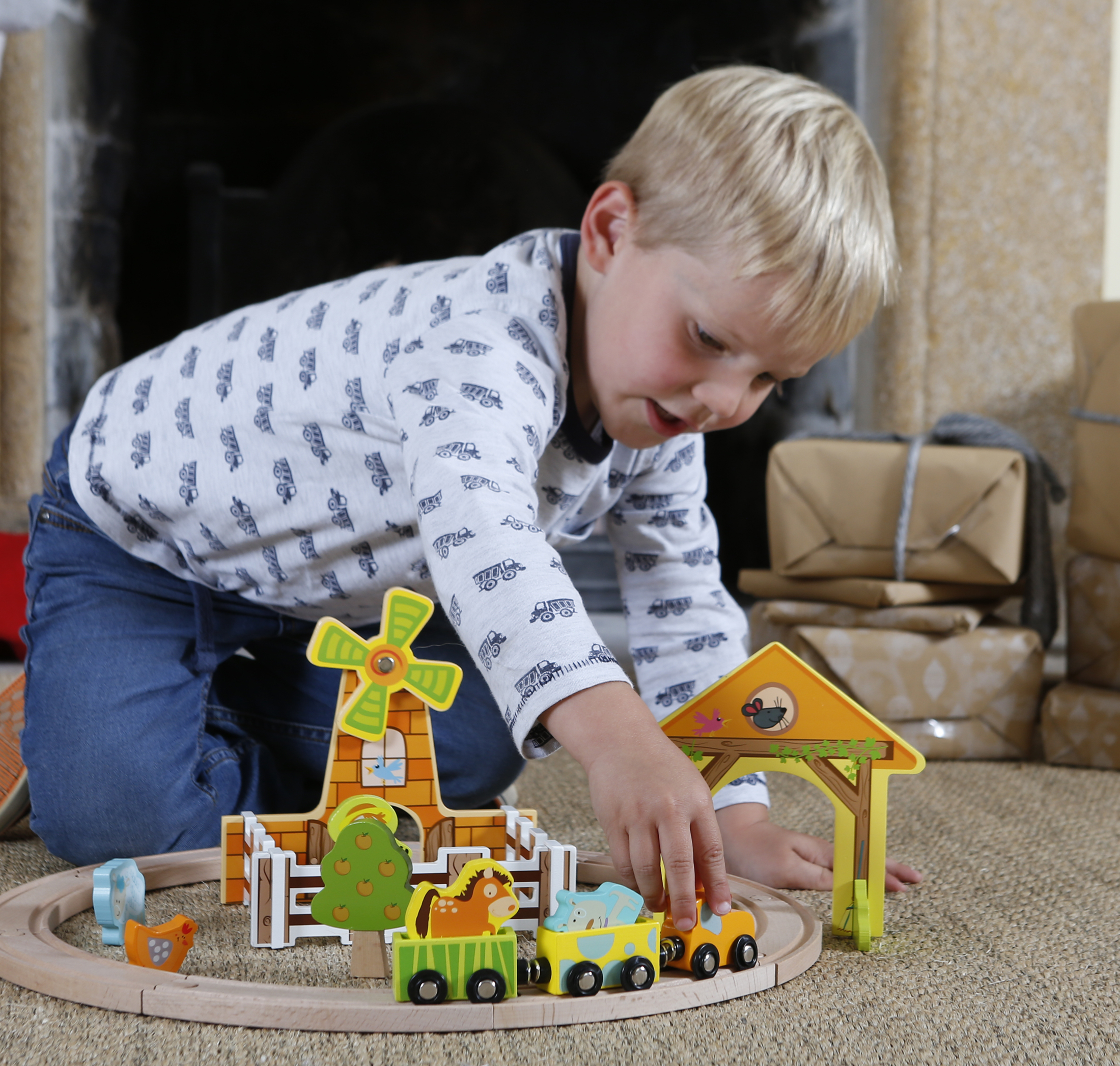 wooden name train for baby