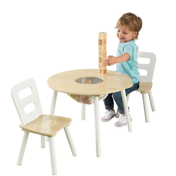 kidkraft round storage table