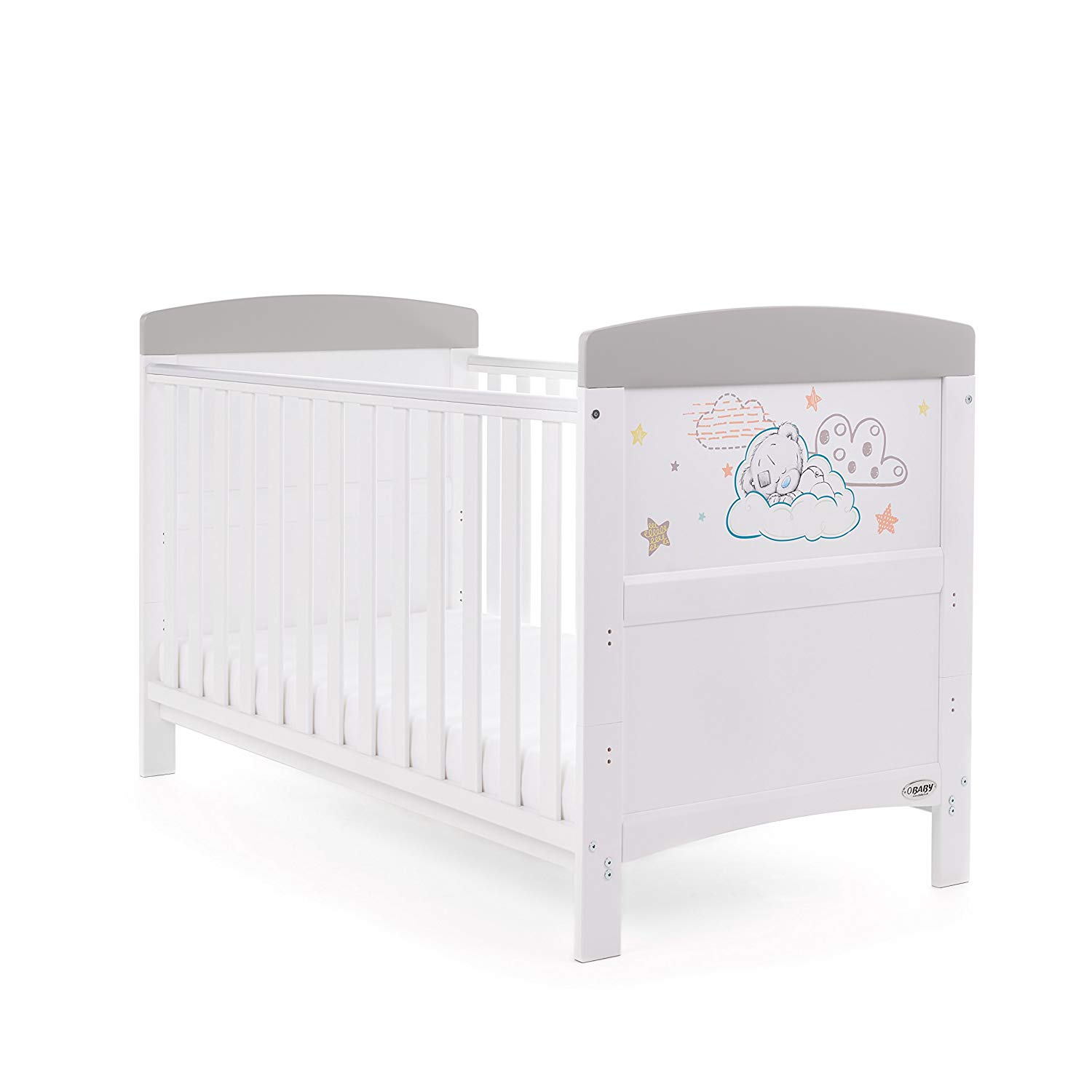 Obaby Tiny Tatty Teddy Cot Bed Grey Smart Kid Store