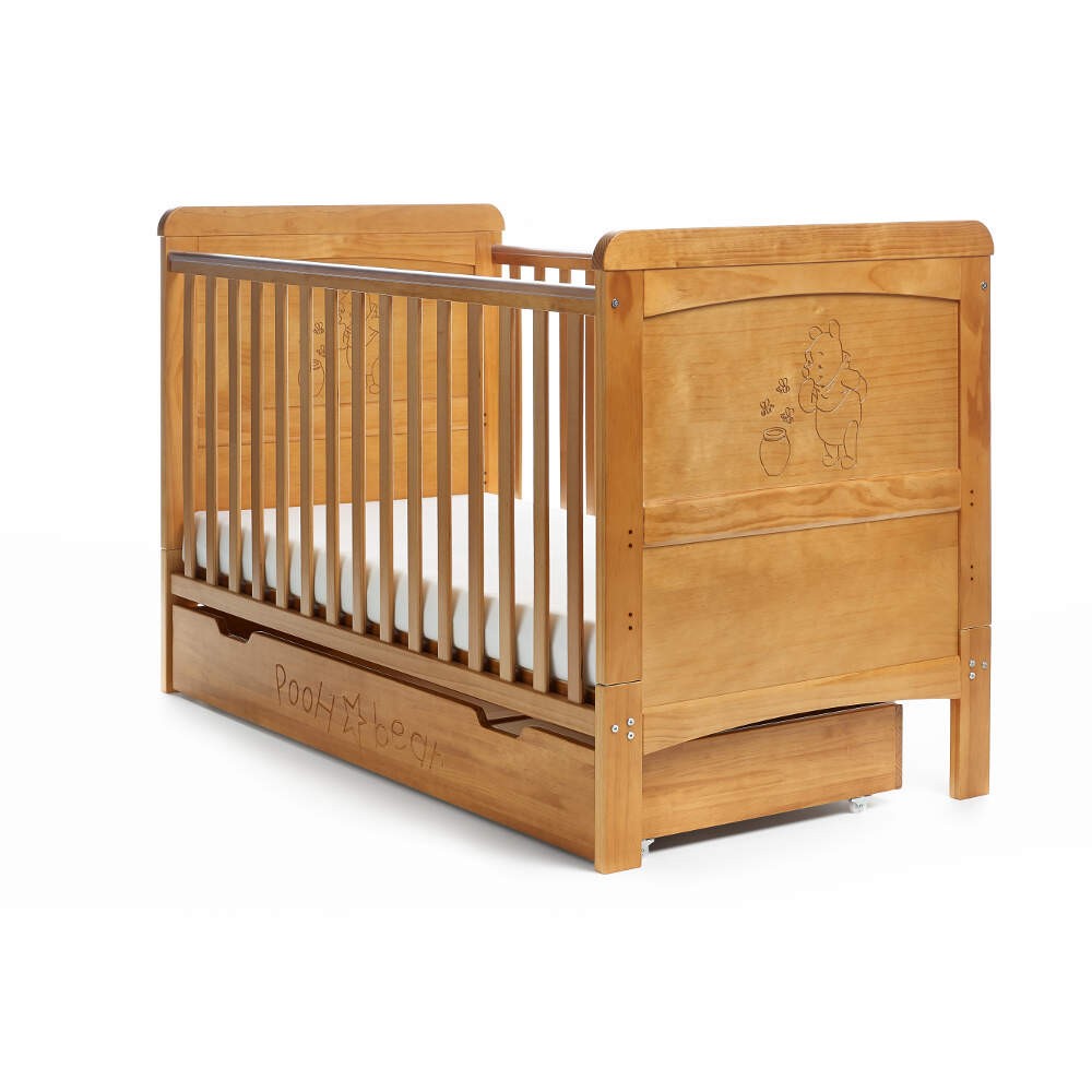 Obaby Winnie The Pooh Deluxe Cot Bed And Underdrawer Country