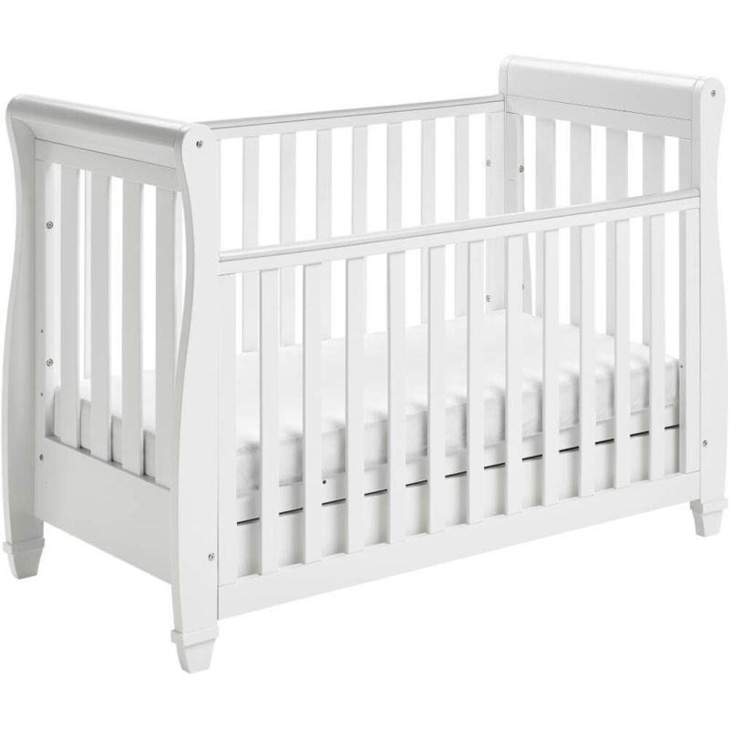 Babymore Eva Dropside Cot Bed/Cot Top Changer/Mattress - White - Smart ...