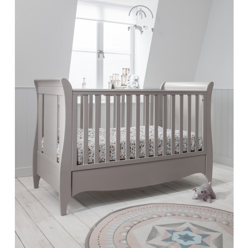 grey sleigh cot bed