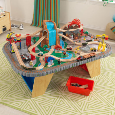 kidkraft train table with storage