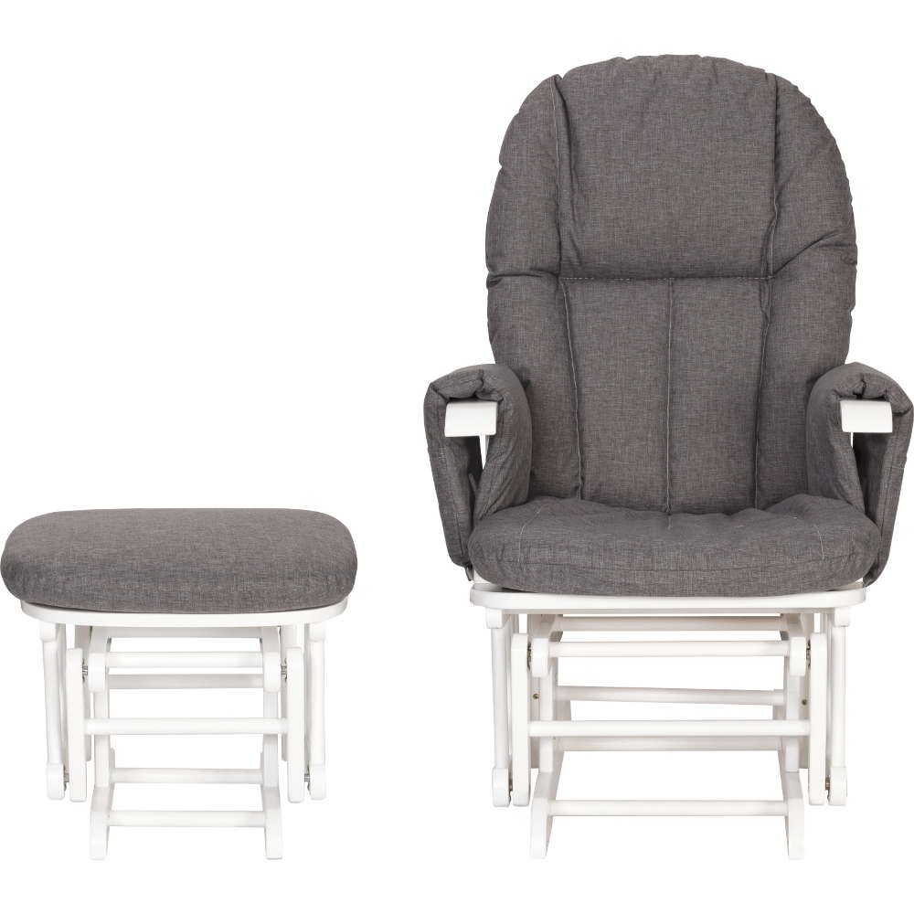 tutti bambini recliner glider chair and stool