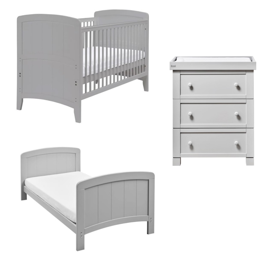 East Coast Classic 2 Piece Nursery Room Set Soft Grey Smart