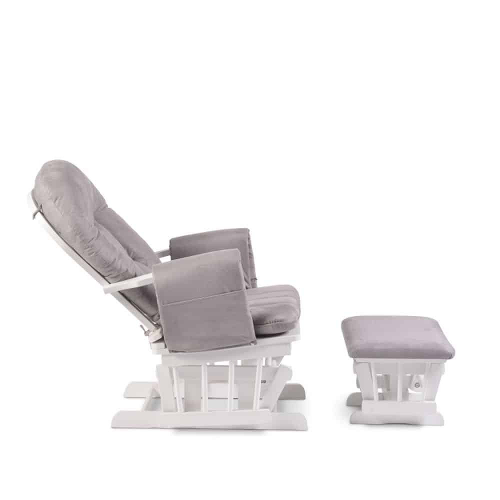 tutti bambini recliner glider chair and stool