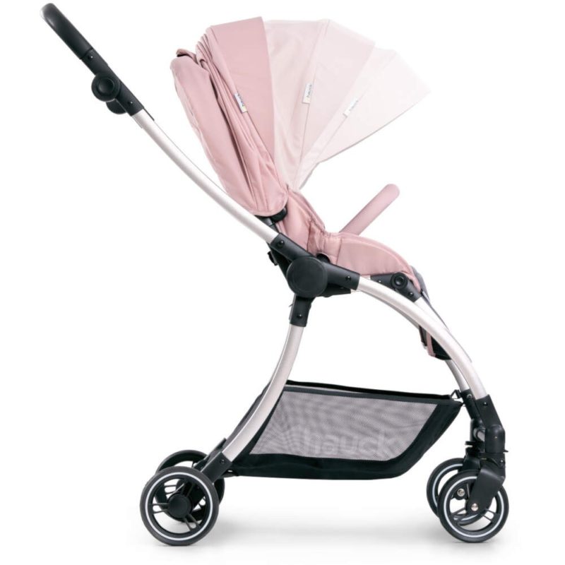 pink and grey pushchair