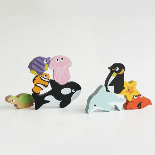 Le Toy Van Ocean Wooden Animals Stacking Toy