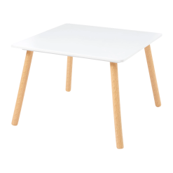 Liberty House Toys White and Pinewood Table and Chair Set