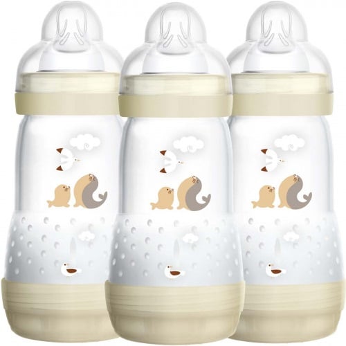 MAM Easy Start Anti Colic Bottle 260ml 3 Pack – Ivory - Smart Kid Store